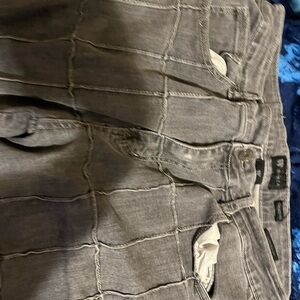 Gray Checkered Jeans